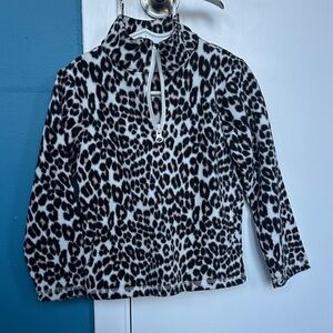 Children’s Place Black and White Animal Print Top